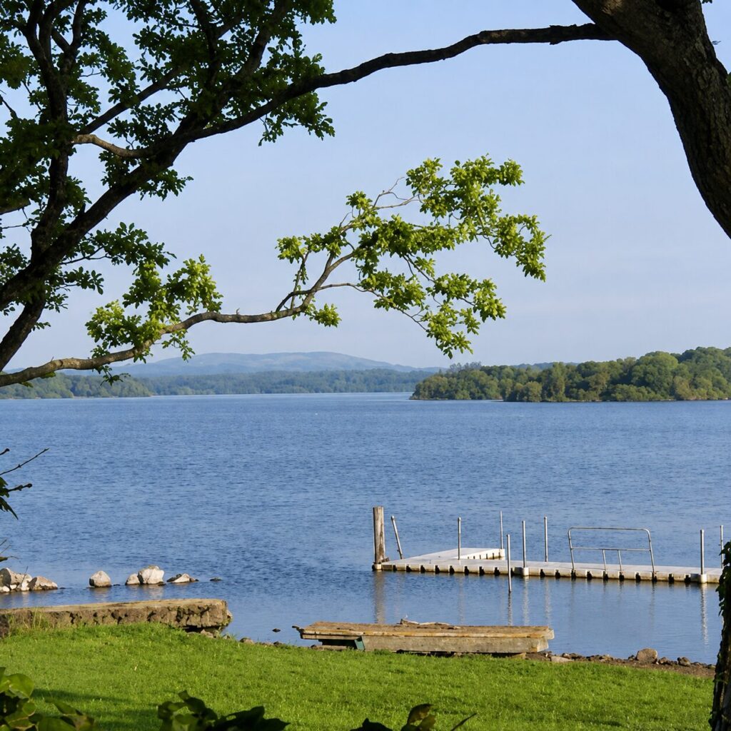 A jetty on the shore of Lough Ramor